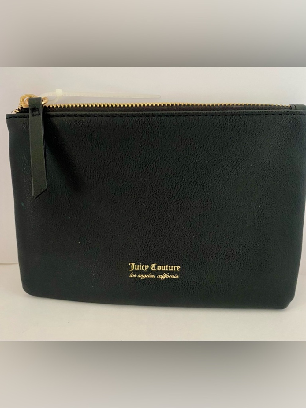NWOT Juicy Couture Black Wallet Bag with Gold Logo Script